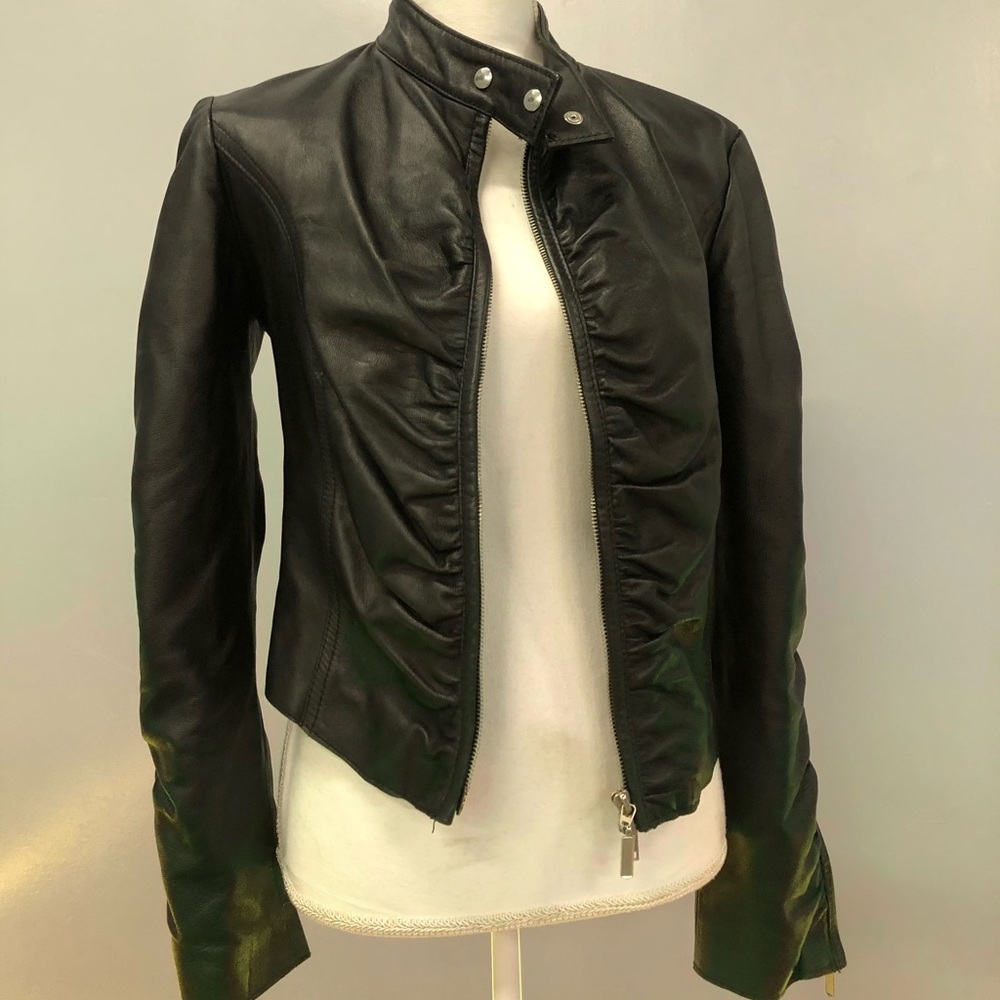 Vintage Barone Italian leather jacket